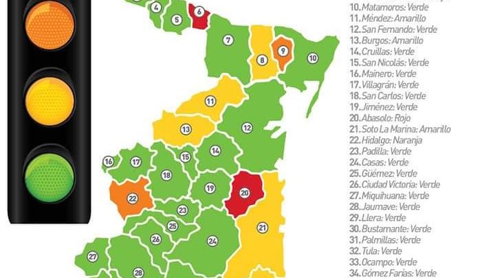 Zona sur cambia semáforo epidemiológico