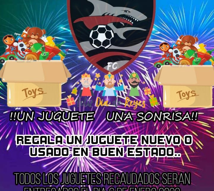 TIBURONES FC INVITA A DONAR UN JUGUETE