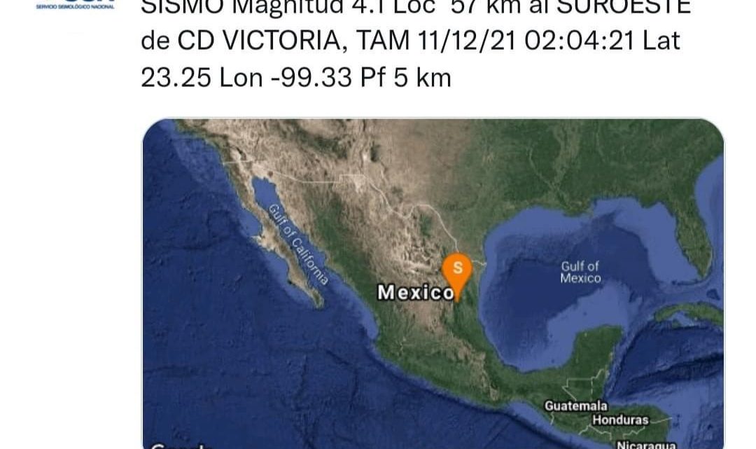 SISMO EN TAMAULIPAS