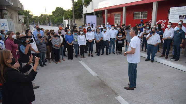 Inaugura Chucho Nader Obra de Pavimentación Cercana a los 5 MDP