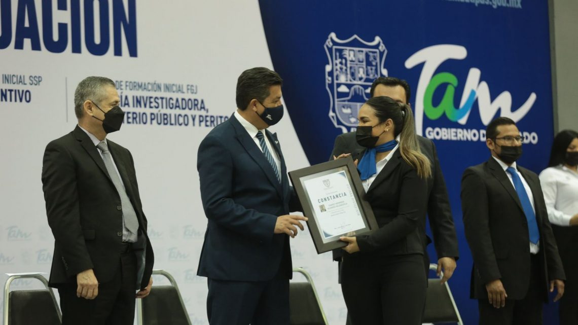 Preside Gobernador Graduación de la Universidad de Seguridad y Justicia de Tamaulipas (USJT).