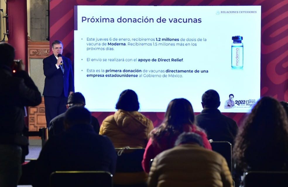 Llegarán a México 2.7 millones de dosis de la vacuna Moderna