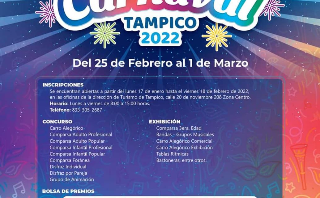 Tampico anuncia que si habrá Carnaval 2022