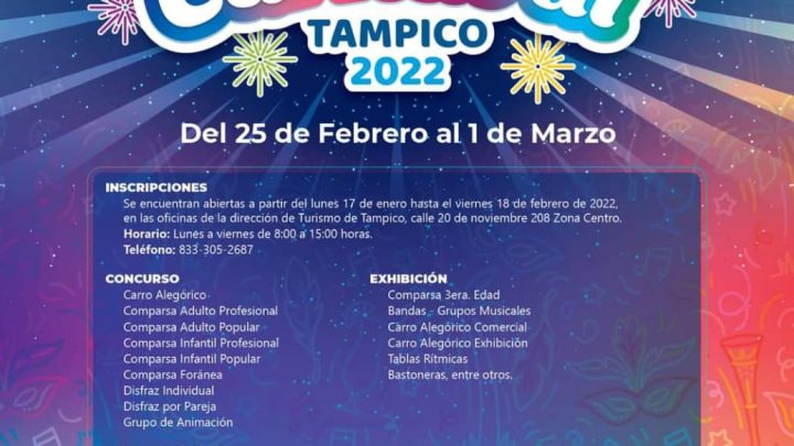 Tampico anuncia que si habrá Carnaval 2022