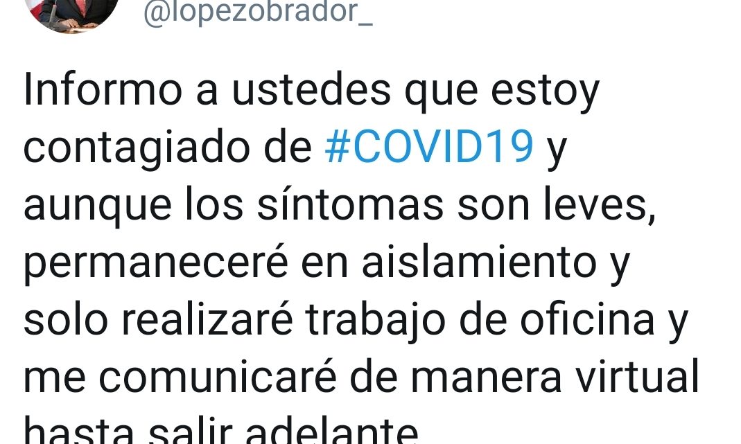 AMLO TIENE COVID-19