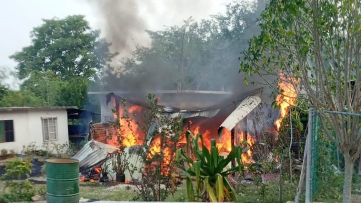 FAMILIA PERDIÓ SU HOGAR EN INCENDIO