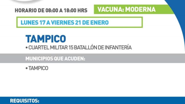 Lunes inicia vacunación a profesores en Tampico y Altamira