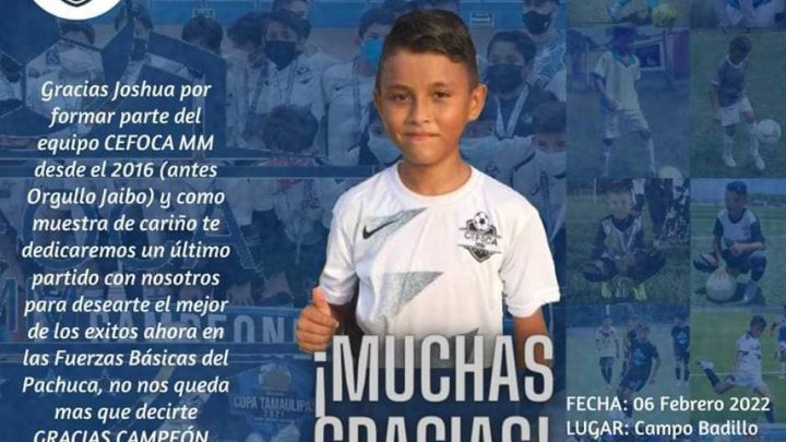 REALIZARÁN PARTIDO DE DESPEDIDA A JOSHUA LÓPEZ