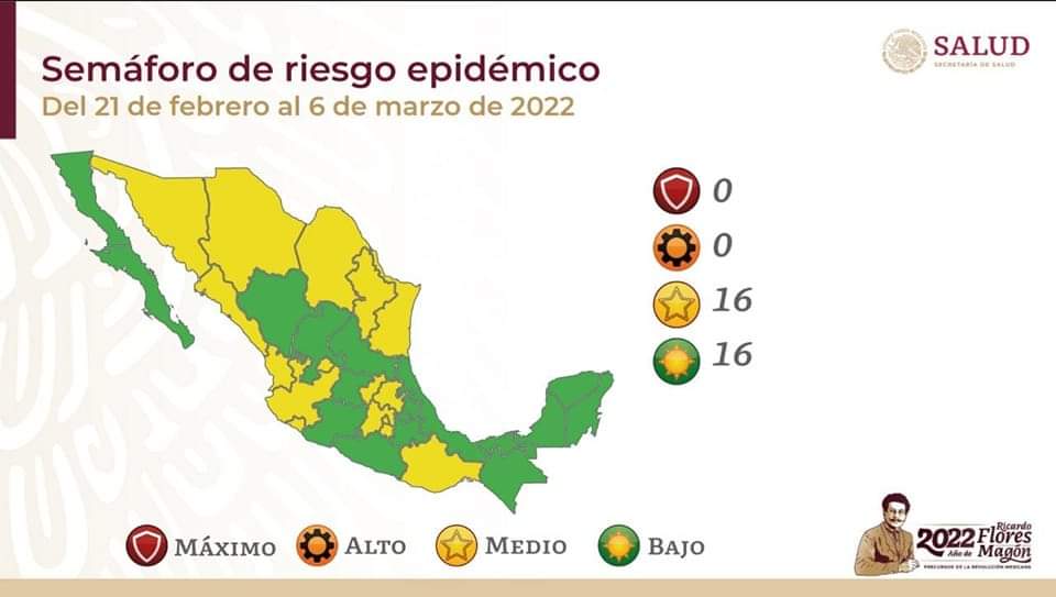 Tamaulipas pasa a semáforo amarillo a nivel federal