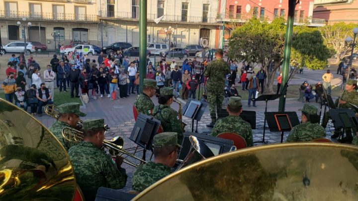 Banda de música de la Sedena ofrece concierto a tampiqueños