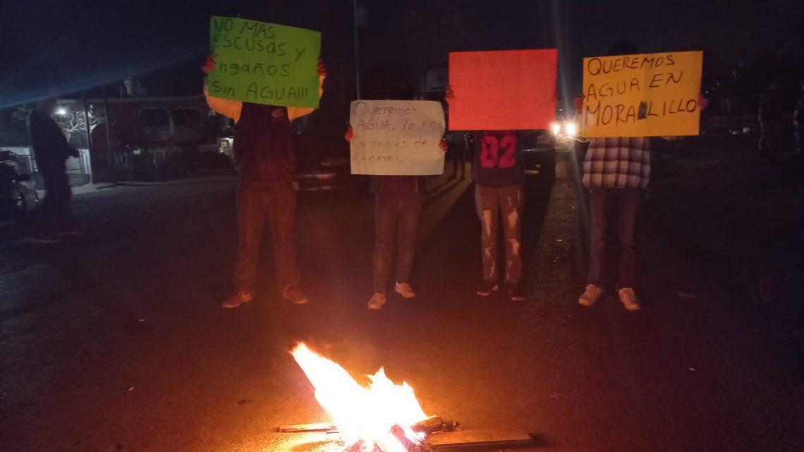 Bloquean  la carretera Tampico-Mante por falta de agua