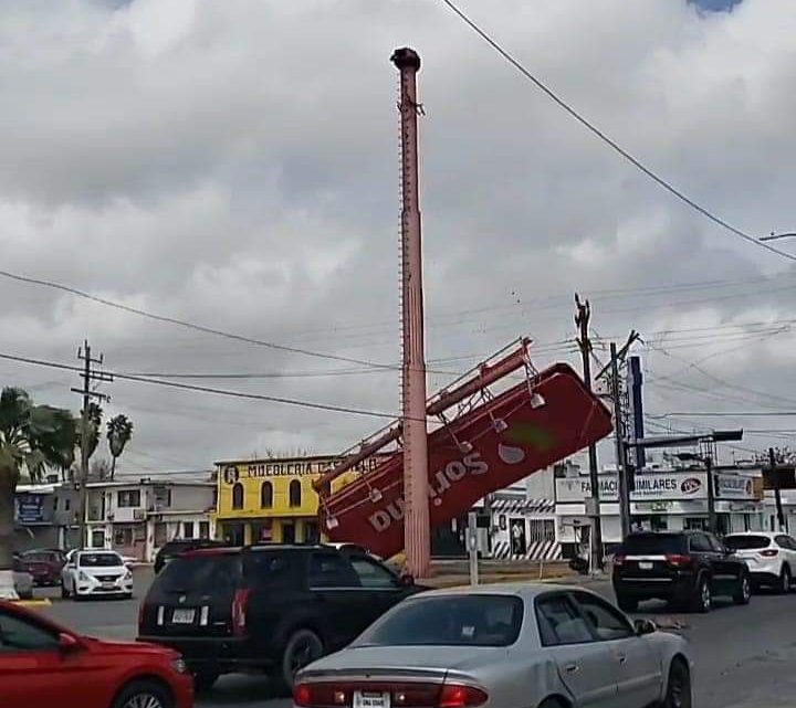 Fuertes vientos del «norte» ya provocan daños en Matamoros y Reynosa [Video]