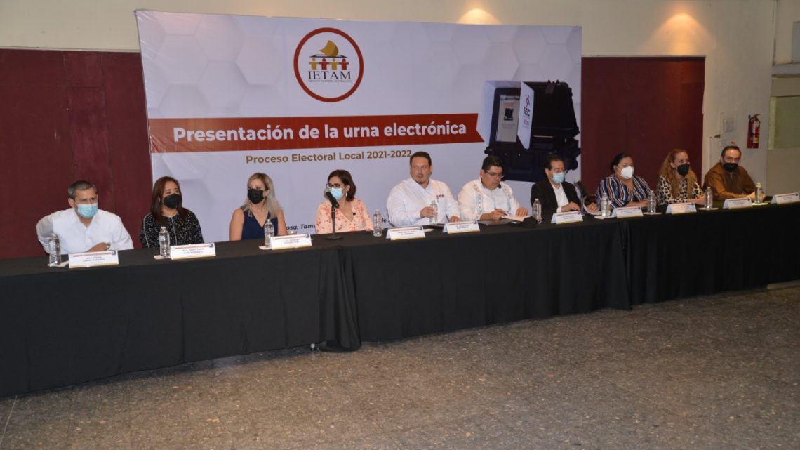 Presentan IETAM y el Instituto Electoral de Coahuila urna electrónica