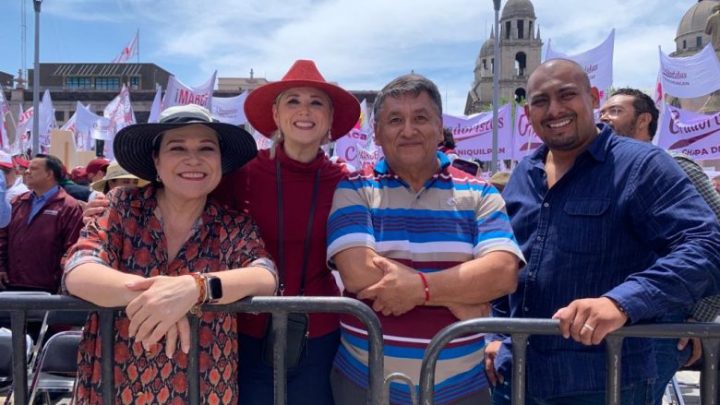 Senador Faustino Lopez Vargas presente en en evento de Unidad y Movilización de MORENA en Toluca