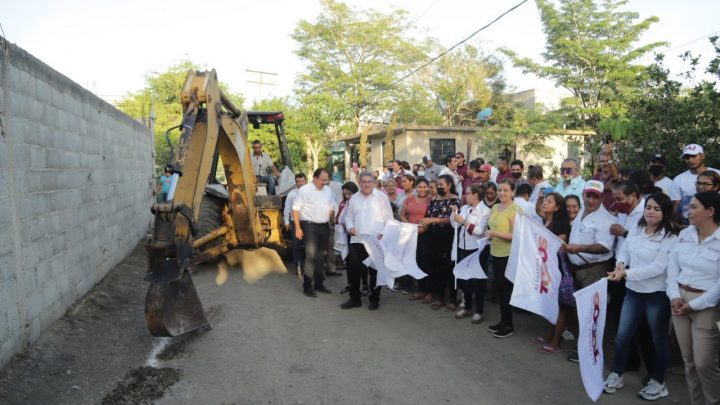 INICIA ARMANDO MARTÍNEZ OBRAS EN ZONA CENTRO NORTE DE ALTAMIRA