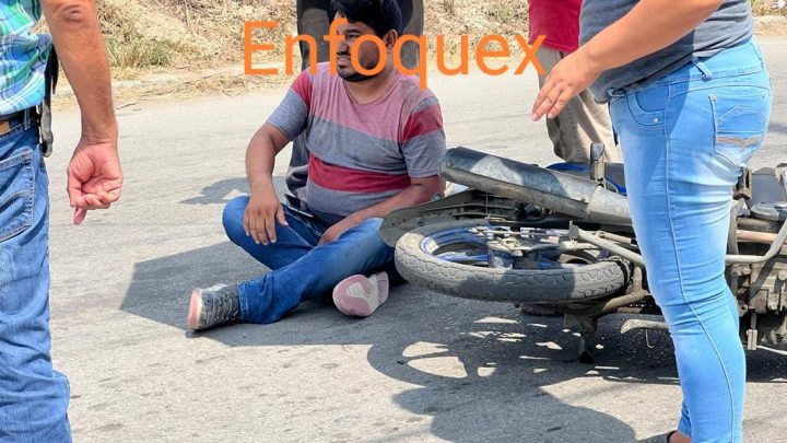 MOTOCICLISTA SE DESVANECE AL CONDUCIR