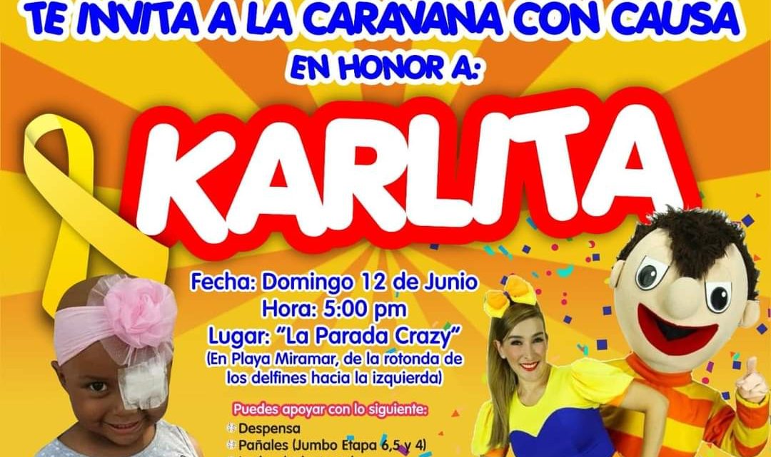 Para apoyar a Karlita  harán caravana hoy en playa Miramar