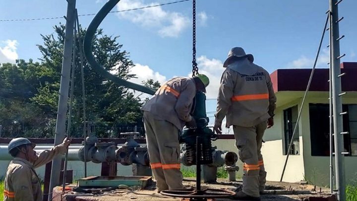 Instala COMAPA Altamira nuevo equipo de bombeo en cárcamo Arboledas