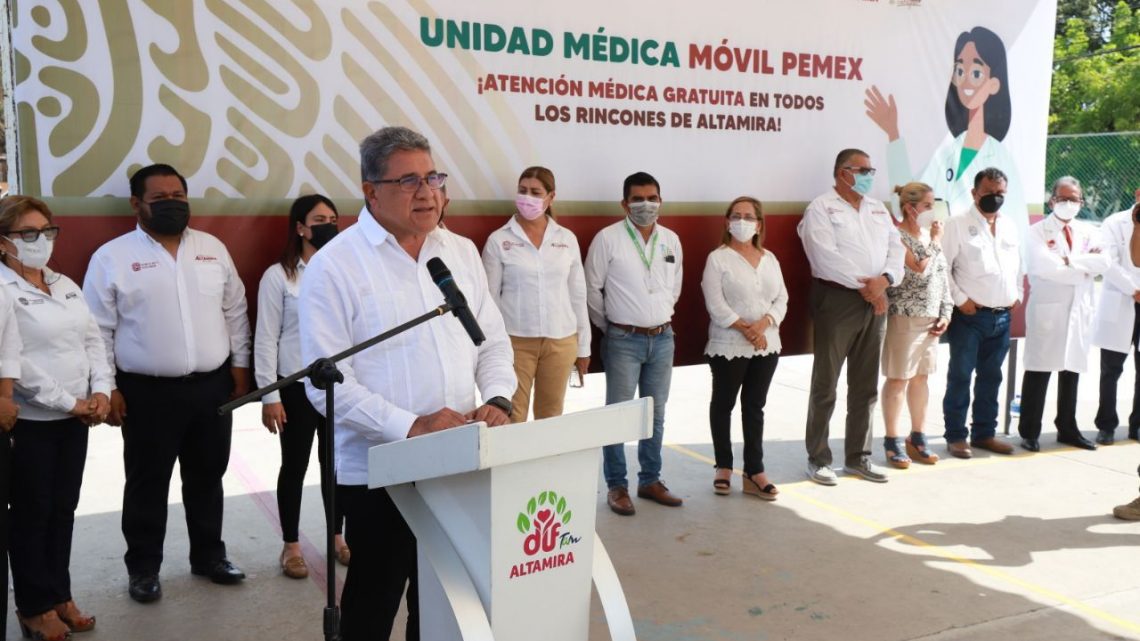 Entra en funcionamiento la Unidad Médica Móvil de PEMEX en Altamira