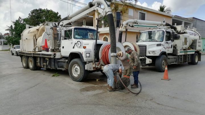 COMAPA Altamira mejora funcionamiento del sistema de drenaje