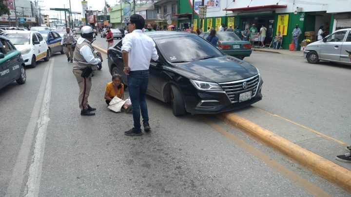 ATROPELLAN A UNA MUJER EN LA ZONA CENTRO DE ALTAMIRA