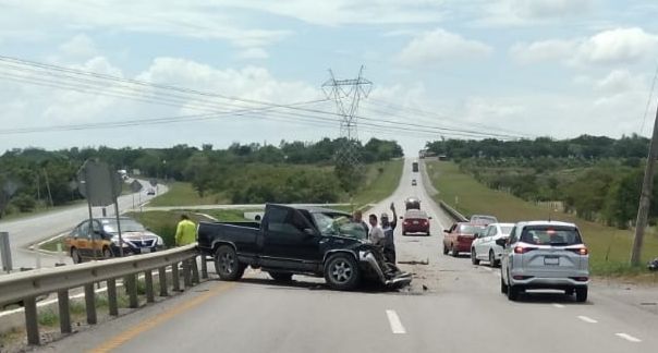 UN LESIONADO EN FUERTE CHOQUE