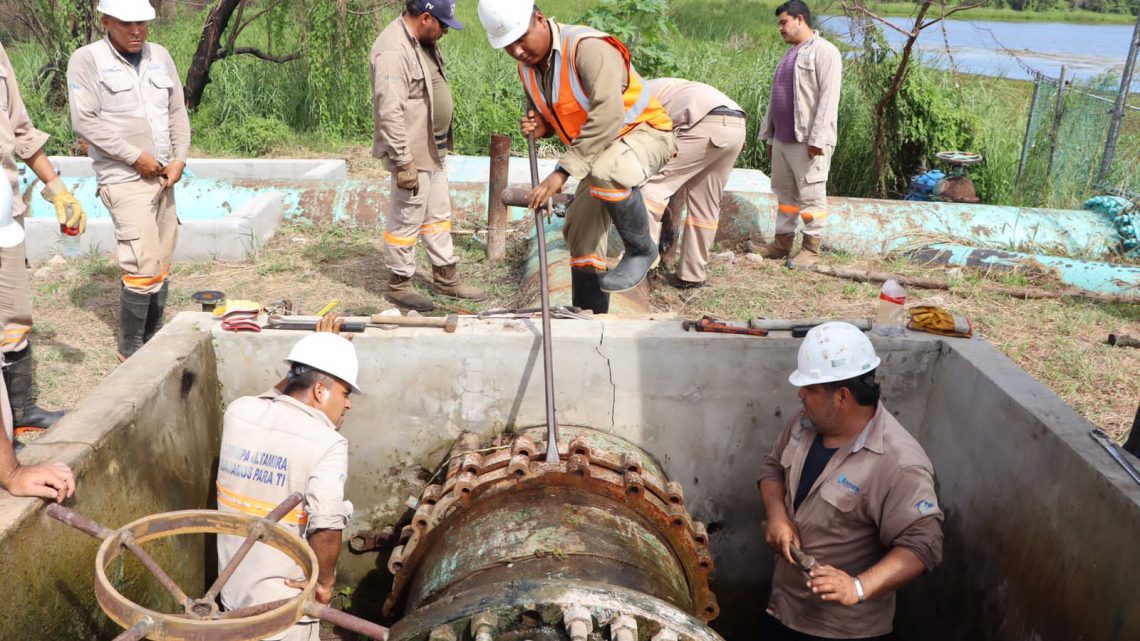 Queda restablecido el suministro de agua potable en diferentes colonias de Altamira