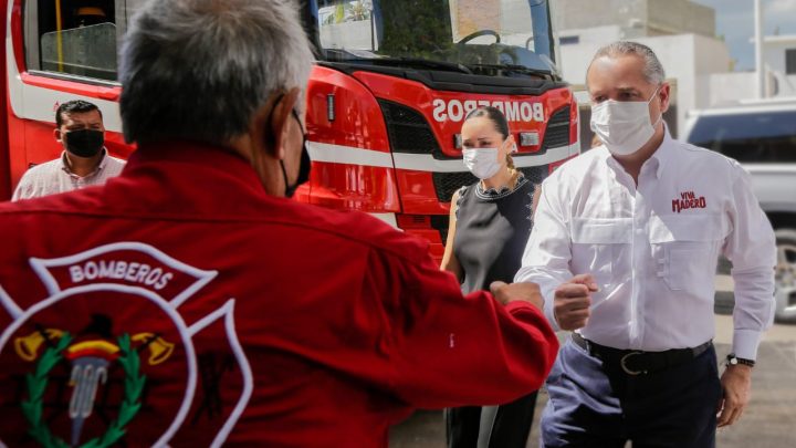 Reconocen heroica labor del Cuerpo de Bomberos de Ciudad Madero