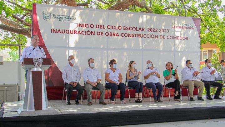 Inician ciclo escolar en Ciudad Madero con entrega de Obra Pública