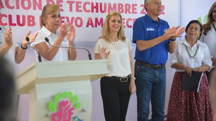 Entregan Chucho Nader y Aída Féres Techumbre en Casa Club del Adulto Activo