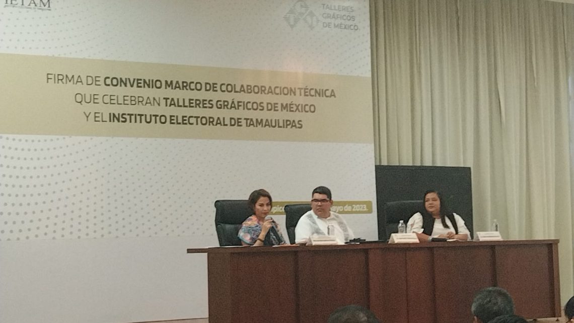 Firma Tamaulipas un convenio de colaboración con Talleres Gráficos de México