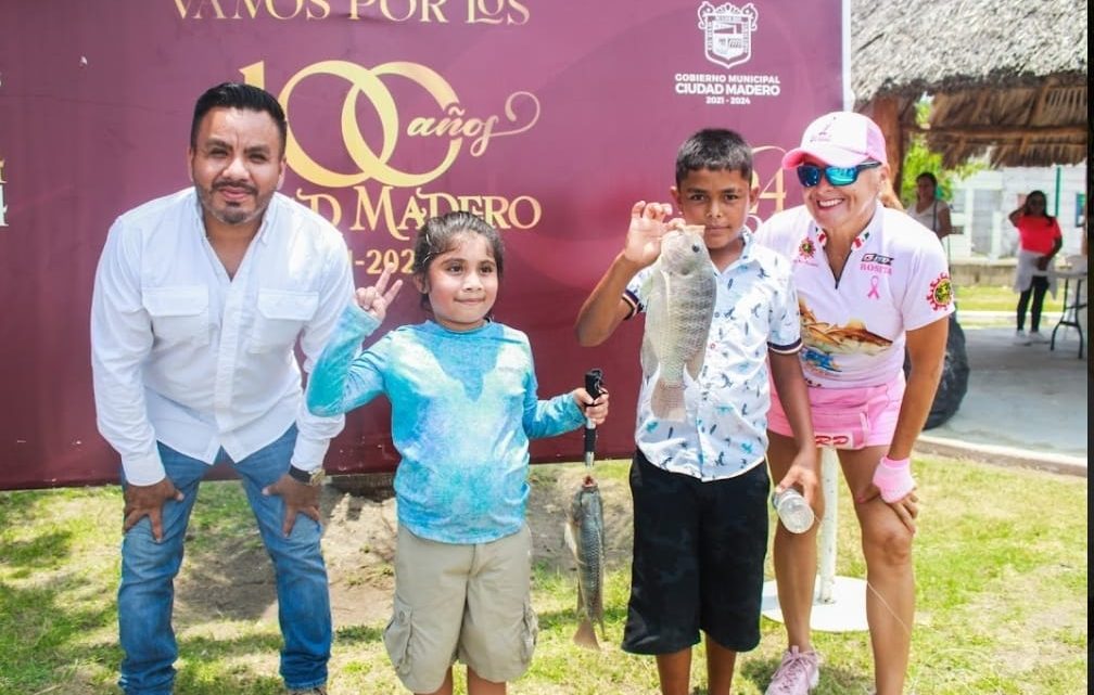 Realizan con éxito el segundo Torneo de Pesca Infantil