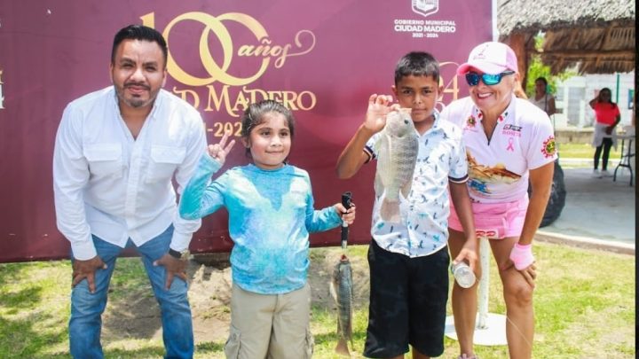 Realizan con éxito el segundo Torneo de Pesca Infantil