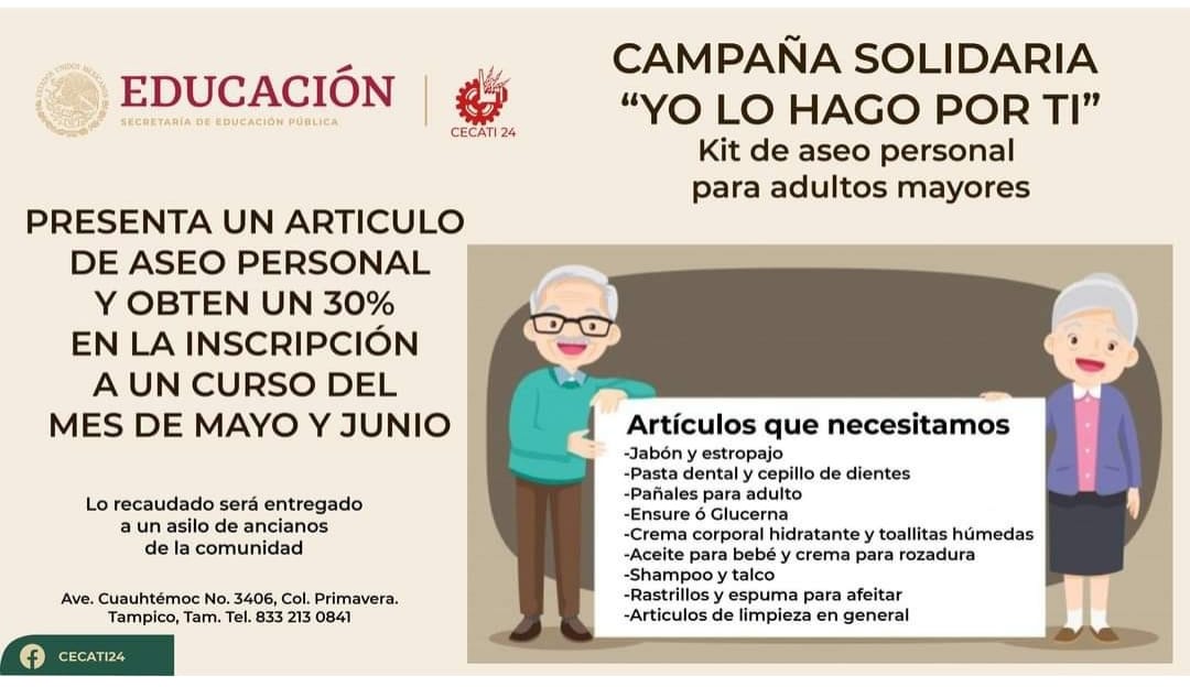 Lanzan campaña solidaria, «Yo lo hago por ti»