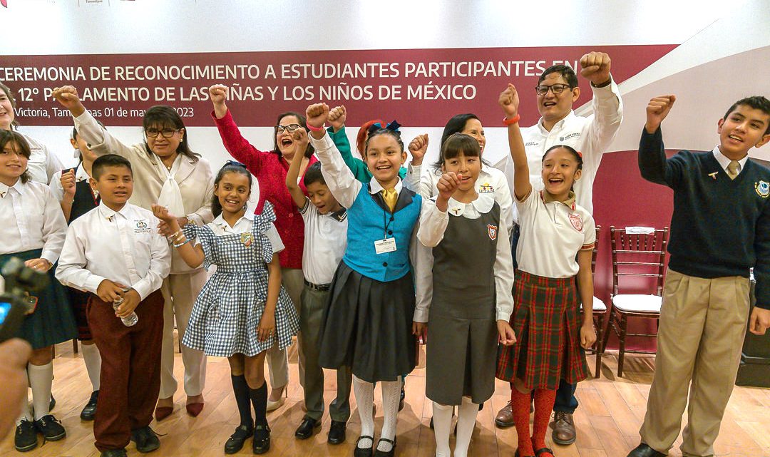 Darán voz a la niñez tamaulipeca nueve niñas y niños en el Parlamento Nacional