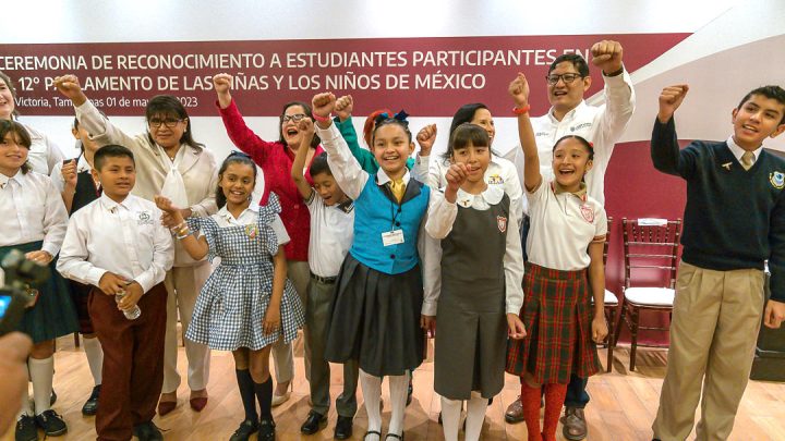 Darán voz a la niñez tamaulipeca nueve niñas y niños en el Parlamento Nacional