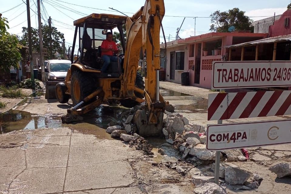 Moderniza COMAPA Altamira infraestructura de drenaje