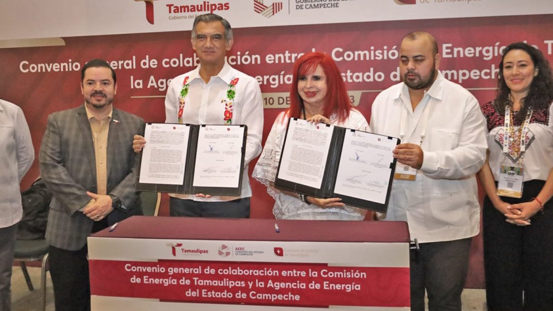 Firman Américo y Layda convenio para impulsar el desarrollo energético