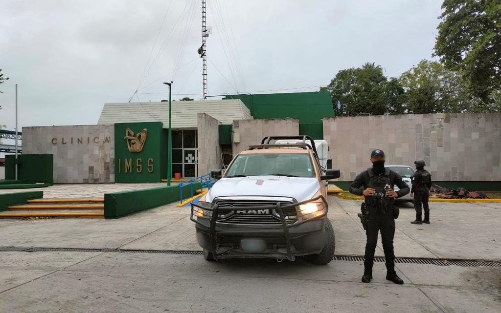 Guardia Estatal realiza recorridos de seguridad y vigilancia en hospitales de Xicoténcatl