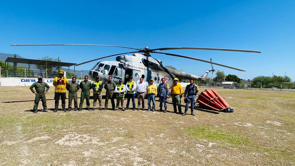 Apoya SEDENA combate de incendios forestales en Tamaulipas