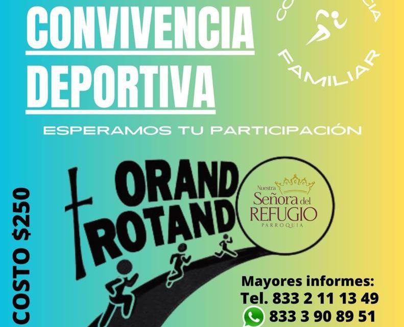 Invita Parroquia del Nuestra Señora del Refugio a carrera «Orando y Trotando»