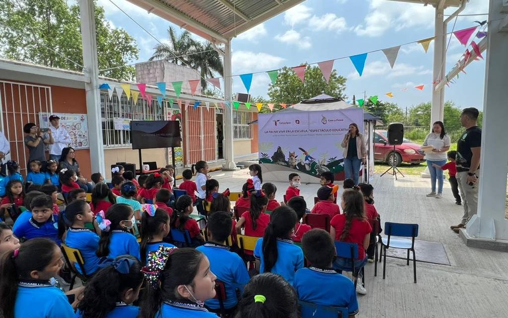 Gran aceptación de la fauna viva en escuelas