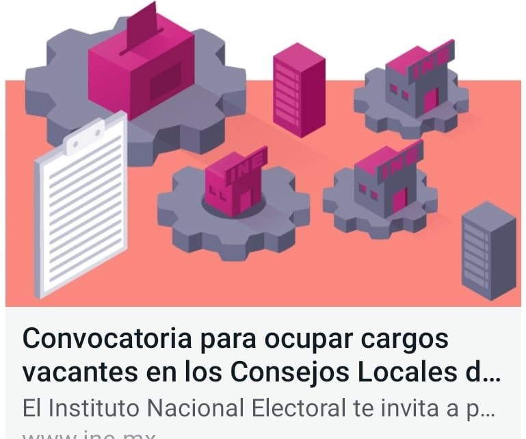 Hay vacantes de consejeras y consejeros electorales en Tamaulipas