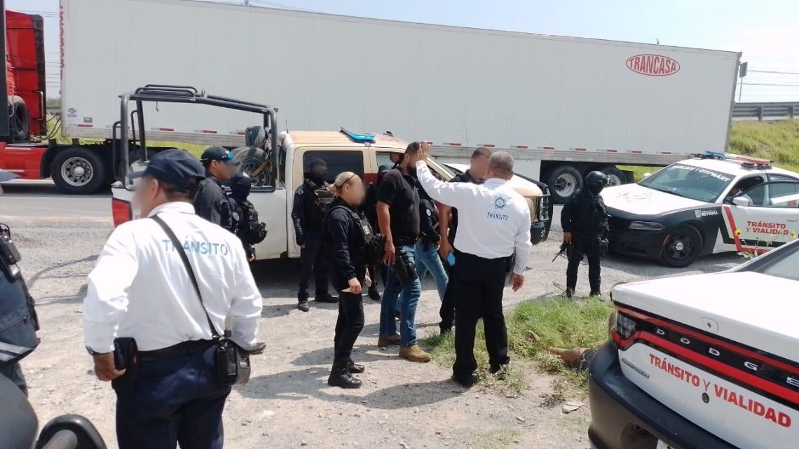 Guardia Estatal colabora en recuperación de patrulla de Tránsito robada en Reynosa