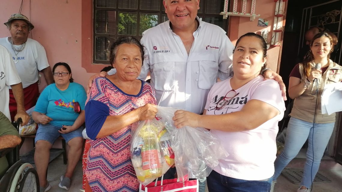 Delegación de SEBIEN en Ciudad Madero inicia entrega de apoyos alimentarios 