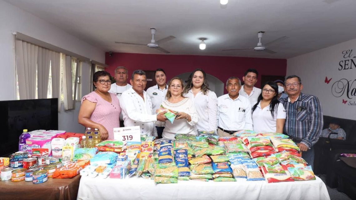 beneficia Sistema DIF Altamira a Casa del Abuelito con apoyos alimentarios