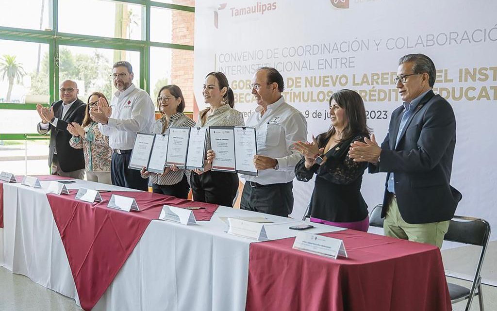 Firma convenio Secretaría de Educación con Nuevo Laredo para brindar becas y créditos educativos