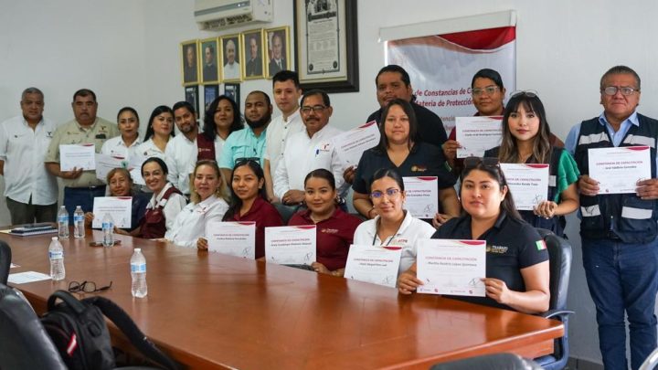 Recibió capacitación en materia de protección civil, personal que atiende albergues de migrantes en Matamoros