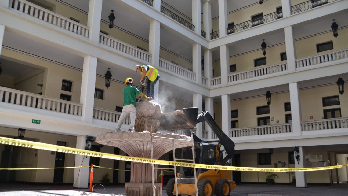 En marcha proyecto de rehabilitación de Palacio de Gobierno