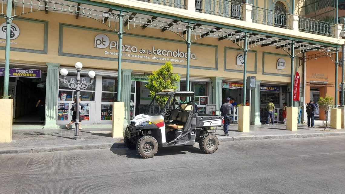 Guardia Estatal mantiene la vigilancia en plazas comerciales